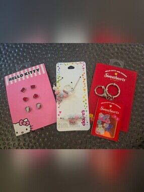 NWT Claire's Hello Kitty 3 Piece Bundle